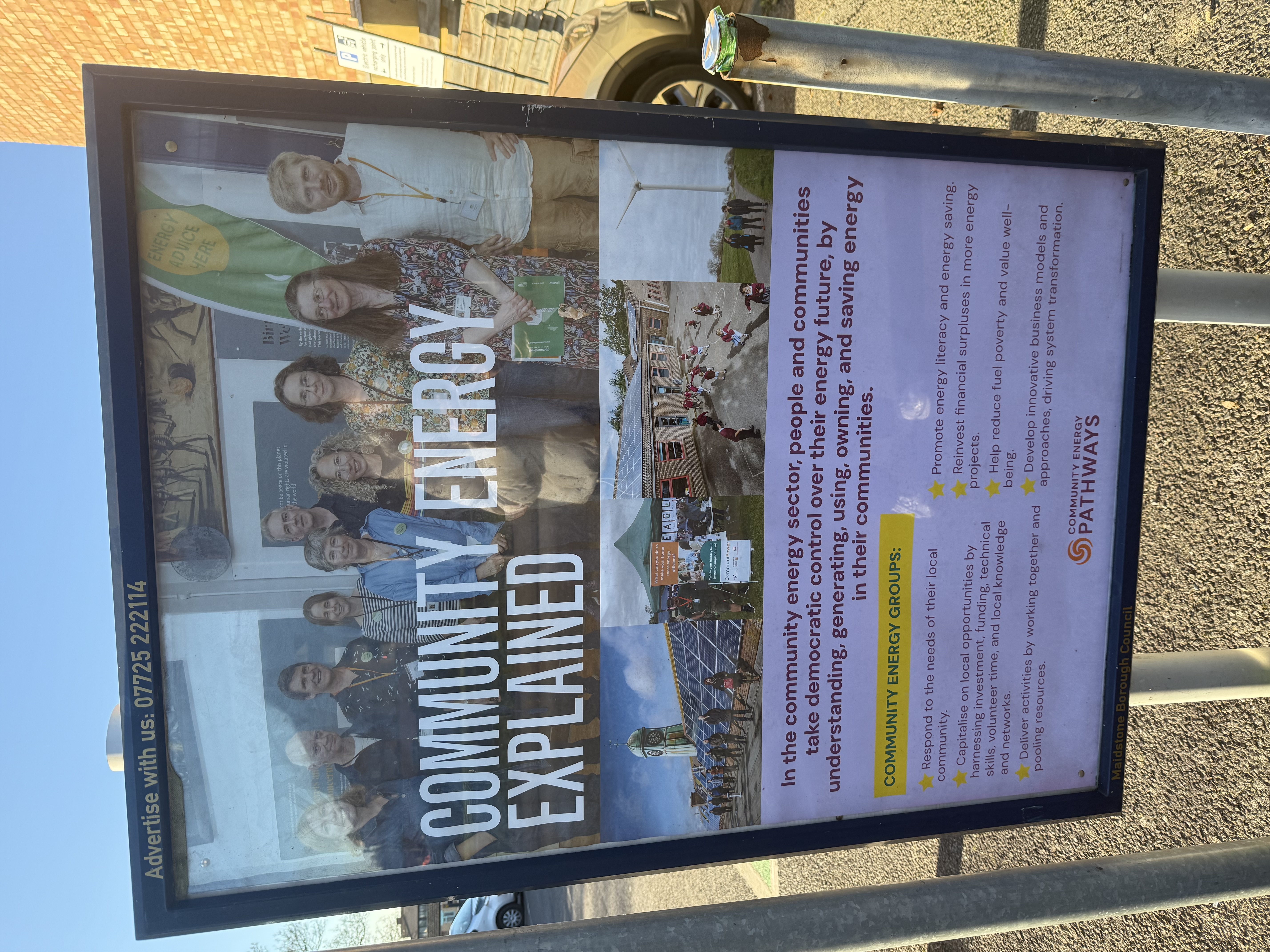 Community energy poster ad Maidstone